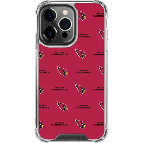 NFL Arizona Cardinals Blitz Series iPhone 15 Pro Clear Case